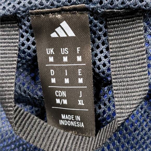 Adidas Terrex Rain.RDY Jacket Mens Medium Blue Hooded Waterproof Windbreaker - Picture 8 of 13